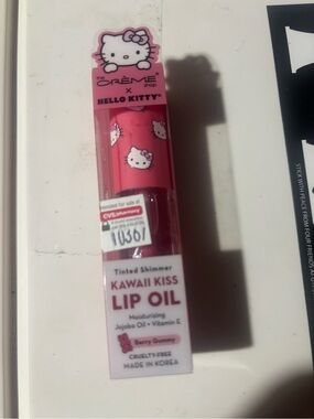 Hello Kitty Pink Kawaii Kiss Tinted Shimmer Lip Oil